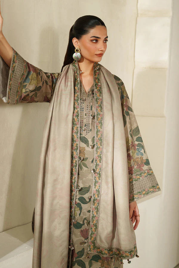 Baroque Lawn Embroidered & Printed 3 Piece Dress