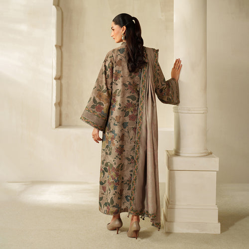 Baroque Lawn Embroidered & Printed 3 Piece Dress