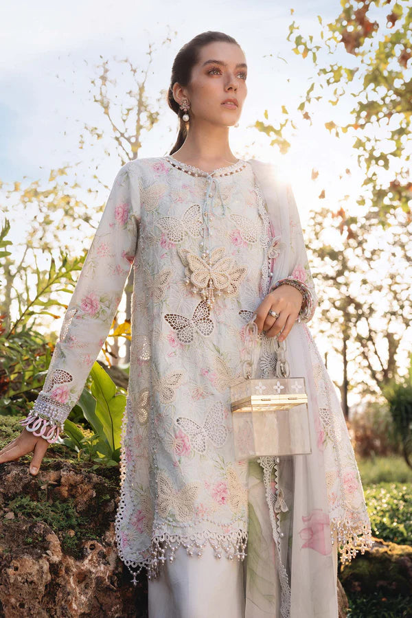 Maria B Lawn Chikankari Luxury Embroidered 3 Piece Dress