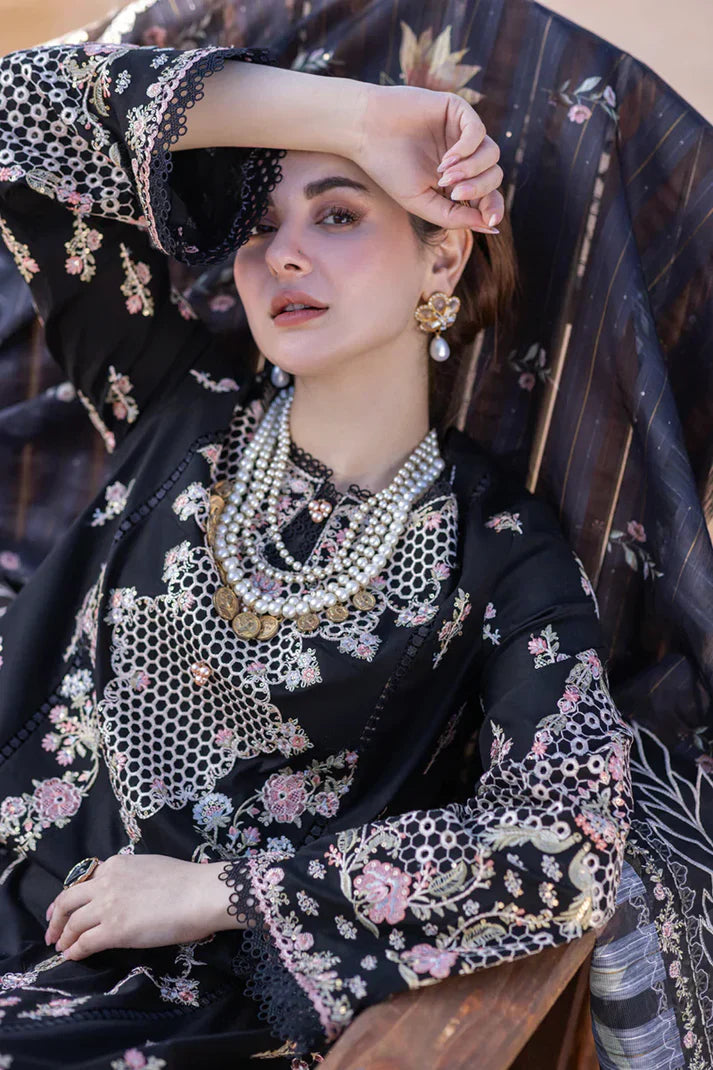 Qalamkar Luxury Embroidered Lawn 3pc