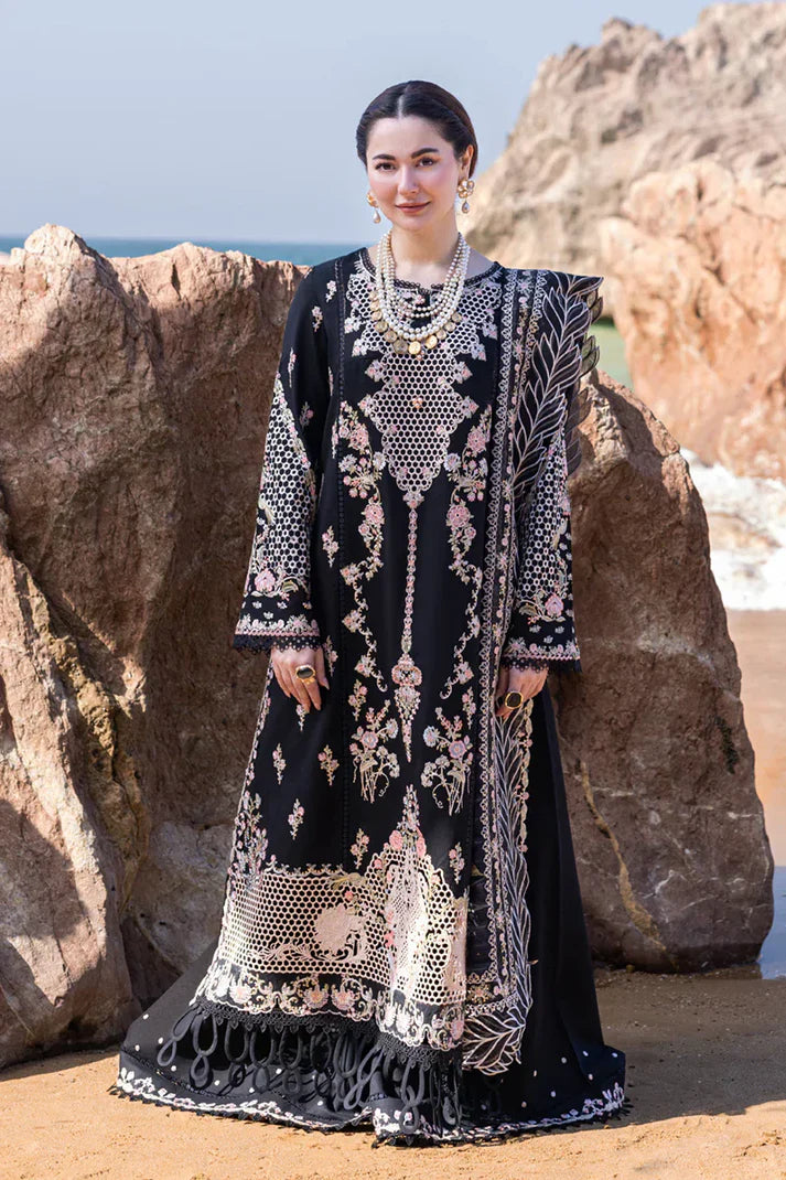 Qalamkar Luxury Embroidered Lawn 3pc