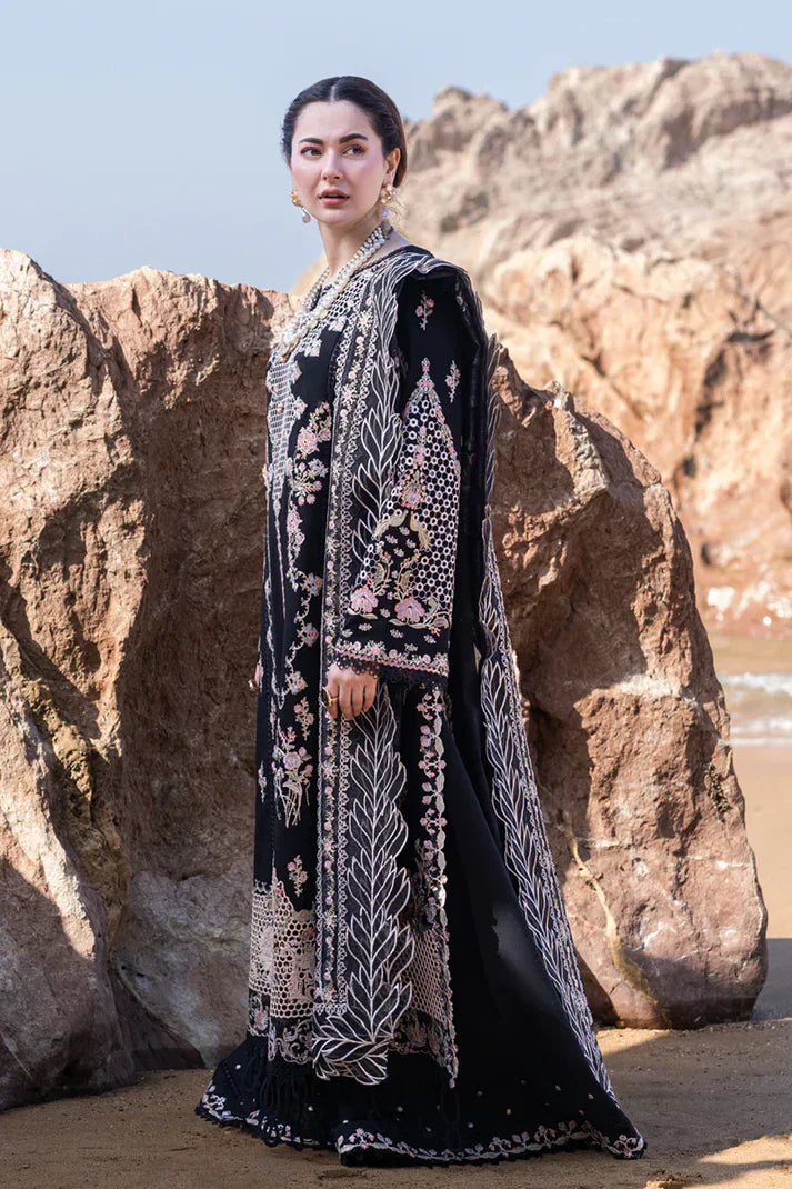 Qalamkar Luxury Embroidered Lawn 3pc