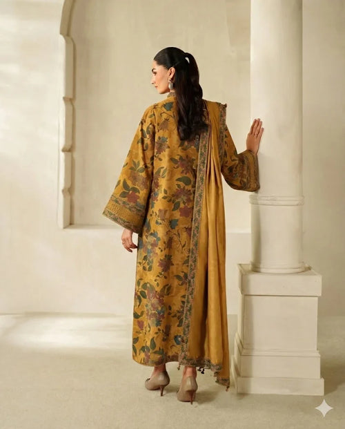 Baroque Lawn Embroidered & Printed 3 Piece Dress