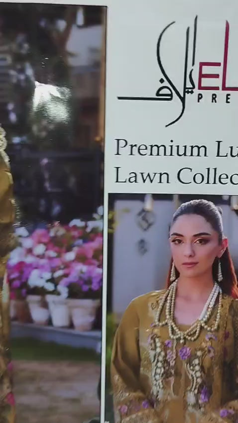 Elaf Embroidered Lawn Suits Unstitched 3 Piece
