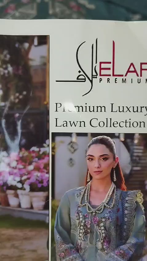 Elaf Embroidered Lawn Suits Unstitched 3 Piece
