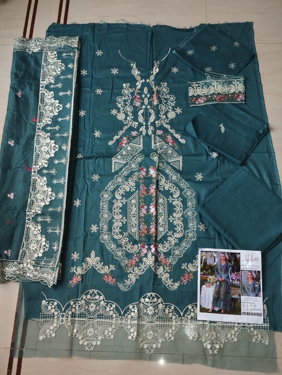 Elaf Embroidered Lawn Suits Unstitched 3 Piece