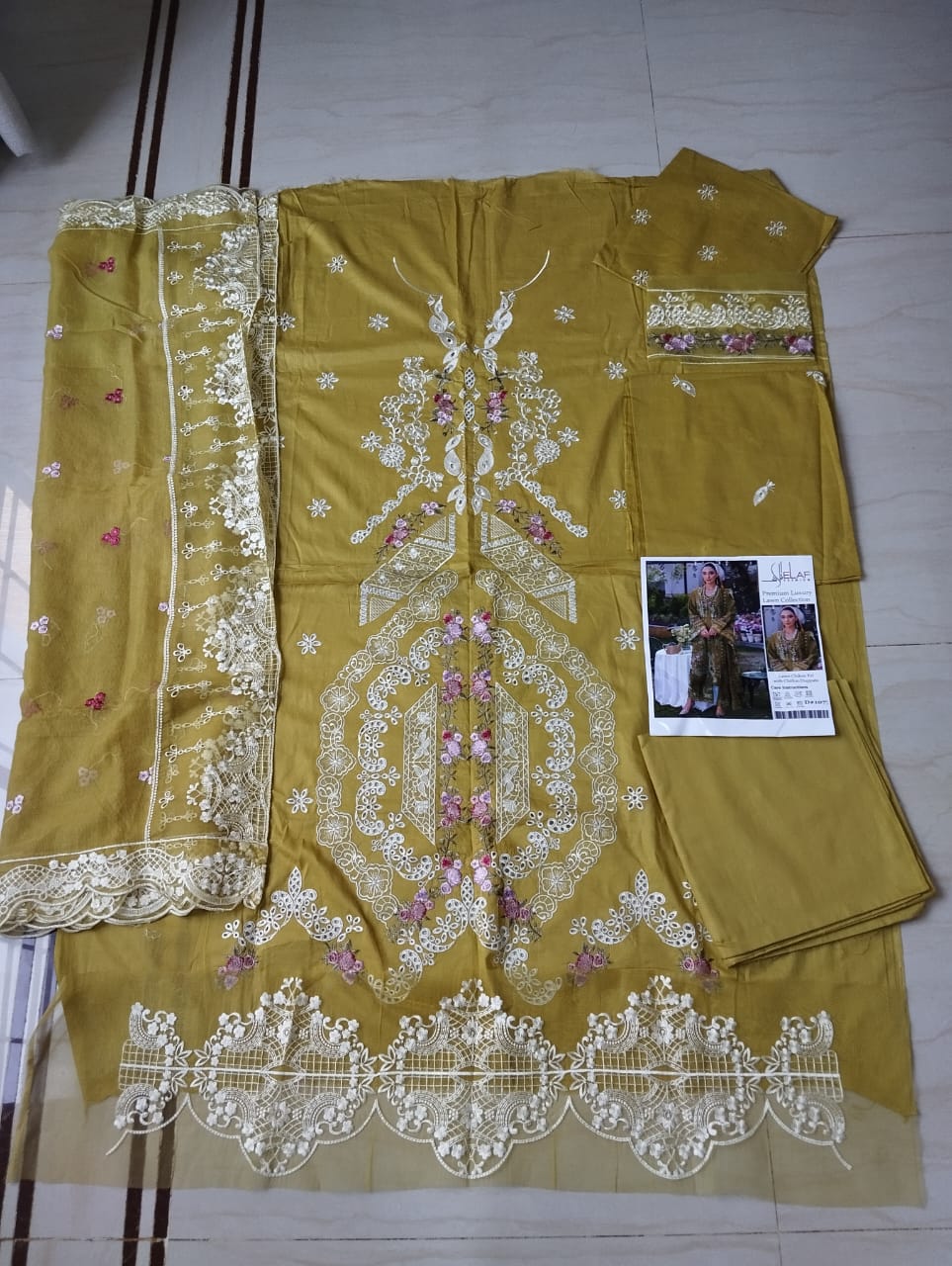 Elaf Embroidered Lawn Suits Unstitched 3 Piece